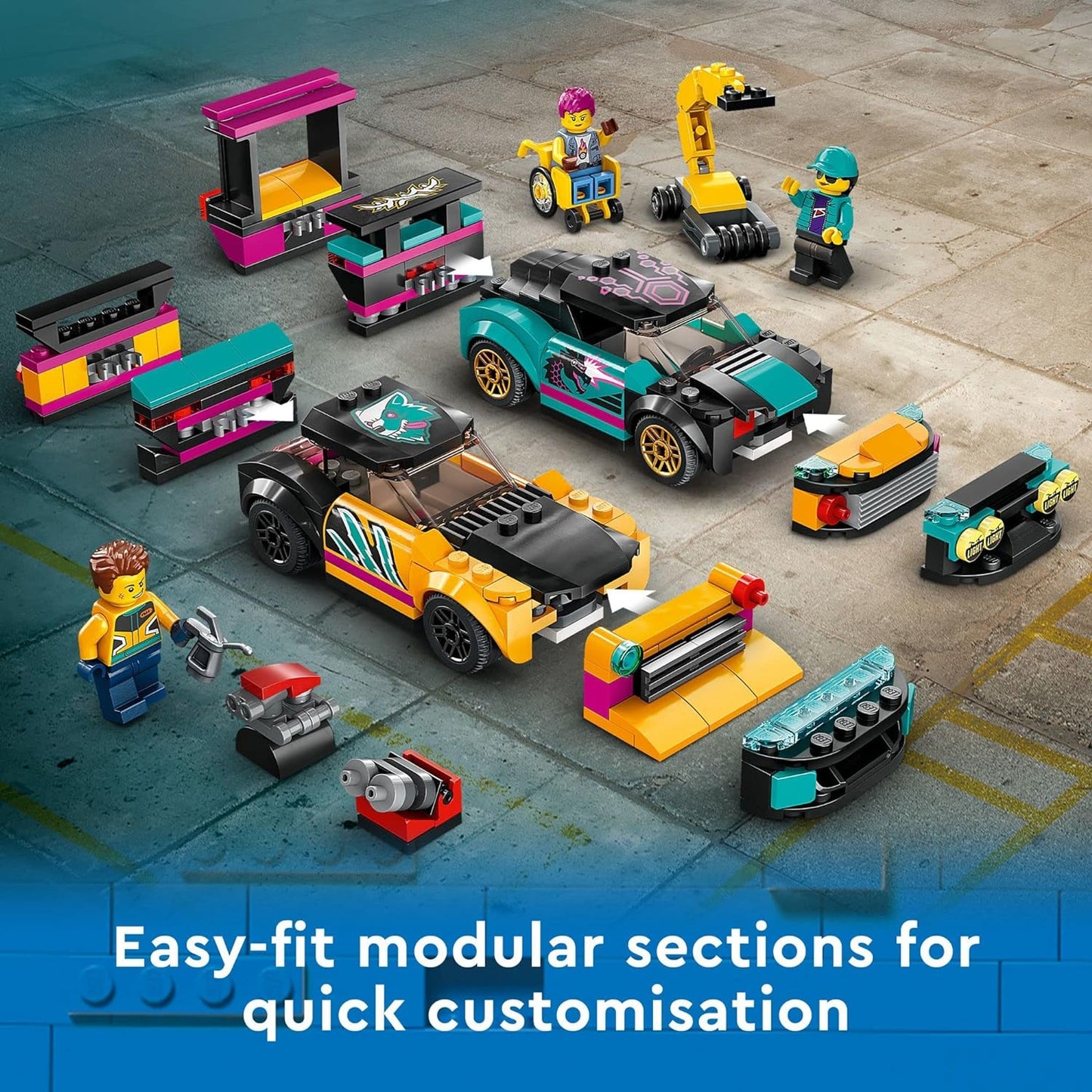 LEGO City Custom Car Garage 60389 Toy Garage Building Set