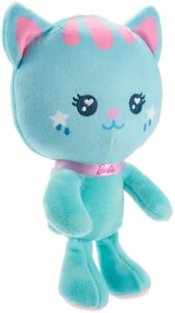 Barbie Stuffed Animal 7-inch Pet Kitten Plushie with Glitter Collar