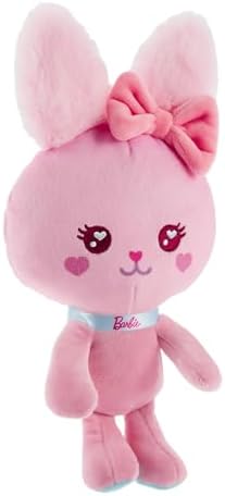 Barbie Stuffed Animal 7-inch Pet Bunny Plushie with Glitter Collar