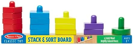 Melissa & Doug Melissa Doug Stack and Sort Board - Wooden Educational Toy for age 2 years
