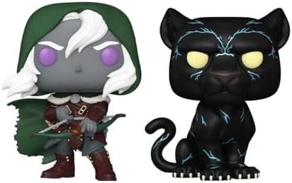 Funko POP Dungeons Dragons - Drizzt Guenhwyvar 2 Pack - DD - Collectable Vinyl Figure
