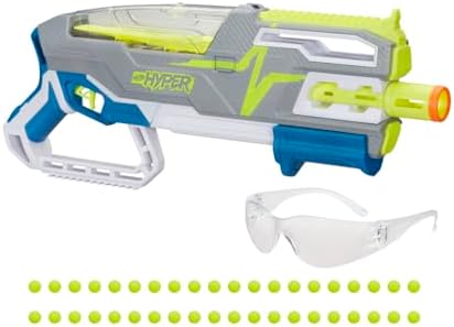 Nerf Hyper Siege-50 Pump-Action Blaster 40 Hyper Rounds Eyewear Up to 110 FPS Velocity