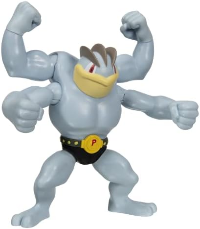 Pokemon Battle Figure 2 Pack Machamp Riolu - 4.5-inch Machamp Figure 2-inch Riolu Figure