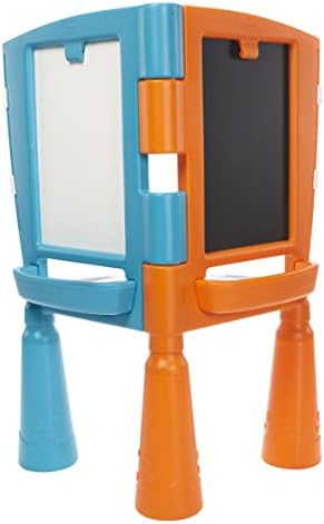Little Tikes 2-in-1 Drawing Table - Multi-Sided Desk with Easel Chalkboard Dry-Erase