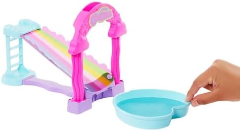 Barbie HTK39 Rainbow Water Slide Set with Chelsea Doll