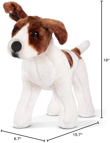 Melissa & Doug Melissa Doug Giant Jack Russell Terrier - Lifelike Stuffed Animal Dog over