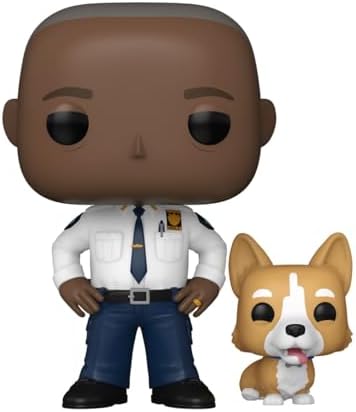 Funko POPBuddy Brooklyn Nine Nine - Captain Ray Holt with Cheddar - Collectable Vinyl Figure