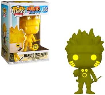 Funko Pop 186 Naruto Shippuden Six Path Glow in The Dark GITD Yellow Figure