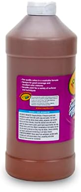 Crayola Washable Tempera Paint For Brown Paint Classroom Supplies Non Toxic 32 Oz Squeeze