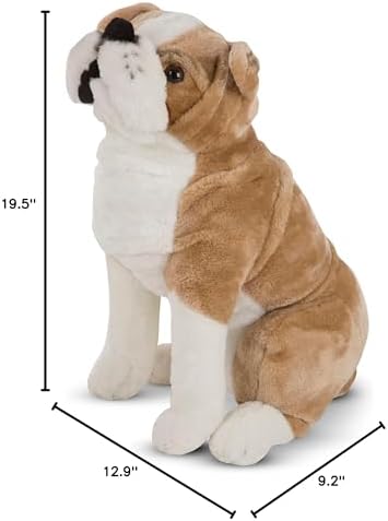 Melissa & Doug Melissa Doug Giant English Bulldog - Lifelike Stuffed Animal nearly 2 feet