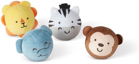 Melissa & Doug Melissa Doug Rollables Safari Friends Infant and Toddler Toy 4 Pieces