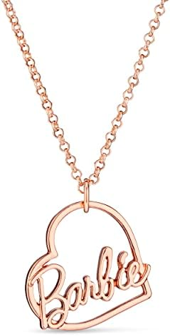 Barbie Script Heart Necklace
