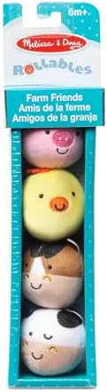 Melissa & Doug Melissa Doug Rollables Farm Friends Infant and Toddler Toy 4 Pieces 4 soft