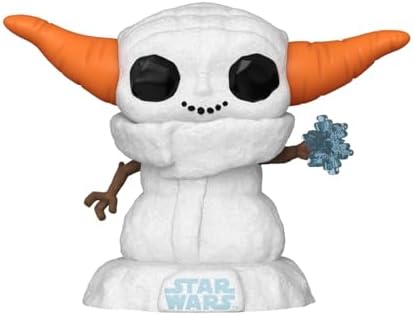 Funko Pop Star Wars Mandolorian - Grogu The Child Baby Yoda - Snowman - Star Wars The Mandalorian - Collectable Vinyl Figure