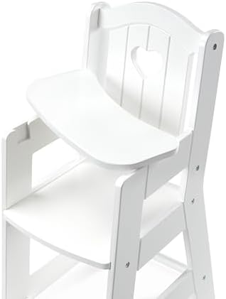 Melissa & Doug Melissa Doug Play High Chair - Pretend Play High Chair Baby Doll White