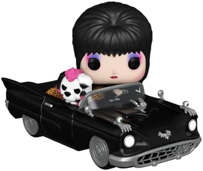 Funko POP Rides Deluxe Elvira Mistress of The Dark with Macabre Mobile - Collectable Vinyl Figure