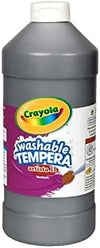 Crayola Washable Tempera Paint For Black Paint Classroom Supplies Non Toxic 32 Oz Squeeze