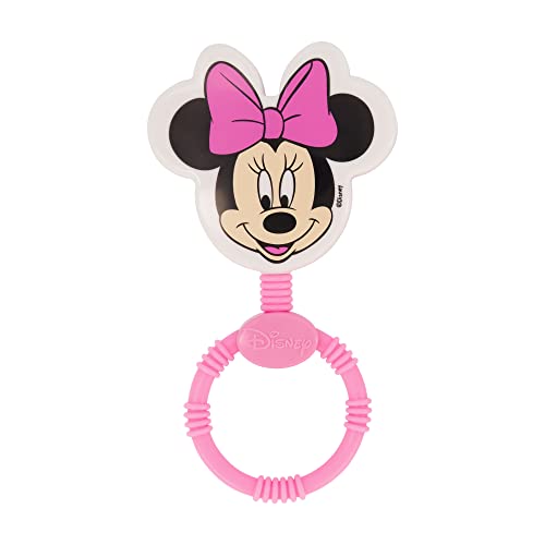 Disney 2 Pack Disney Princess Character Shape Rattle and Keyring Teether Premium Toddler