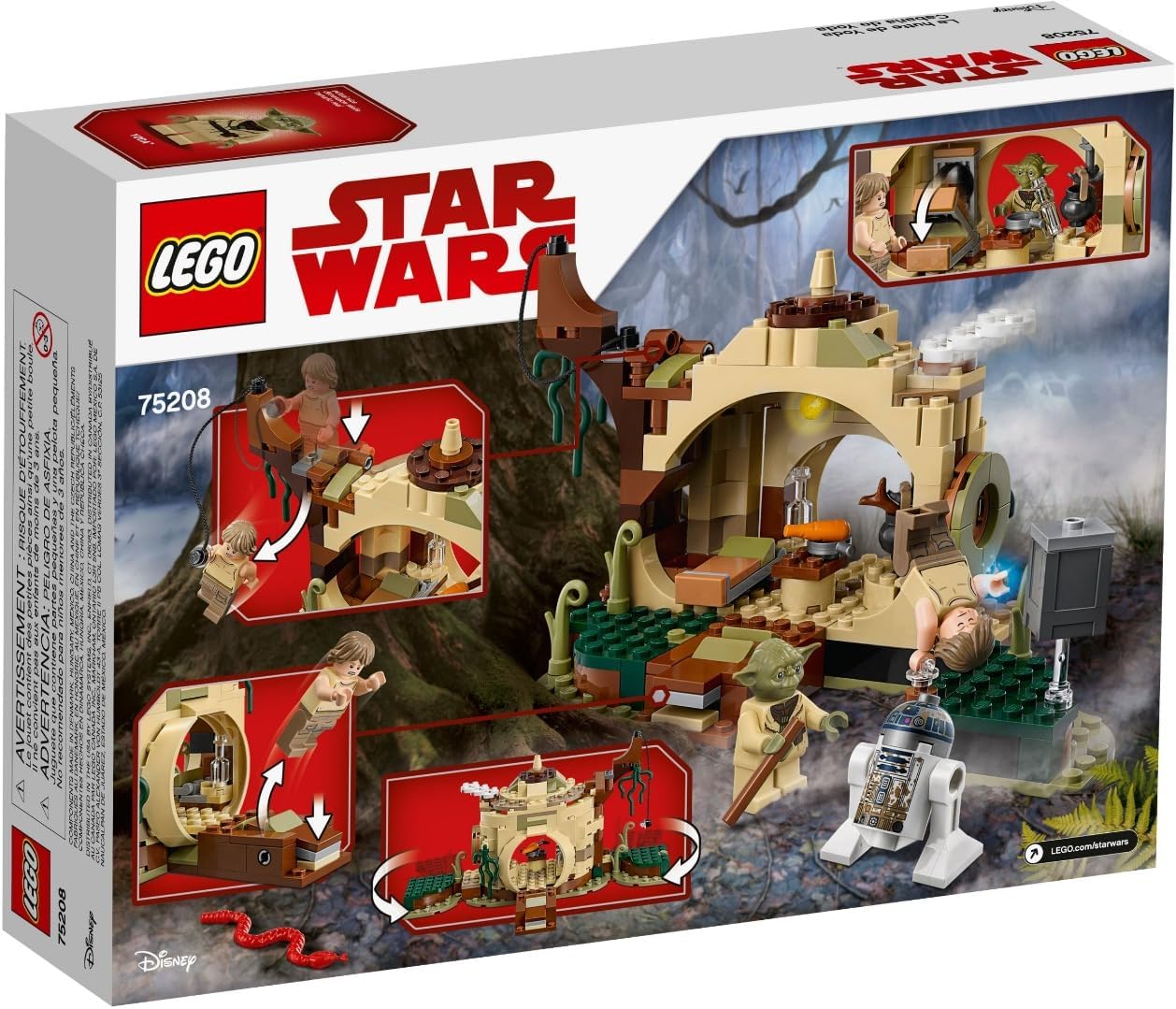 LEGO Star Wars Yoda'S Hut Building Set Yoda R2-D2 Droid Minifigures Jedi Training