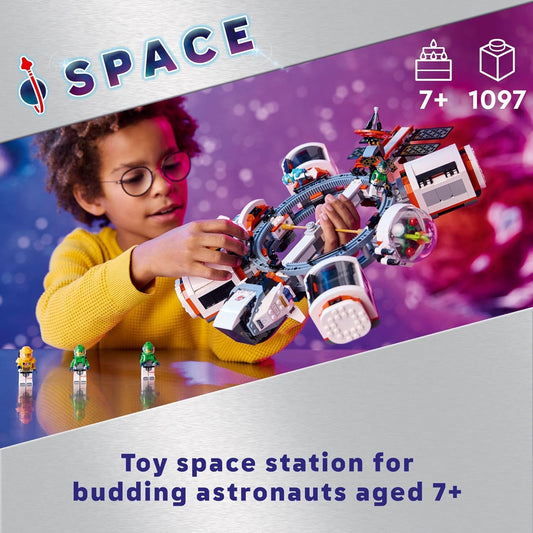 LEGO City Modular Space Station STEM Toy Modular Exploration Science Toy with 6 Astronaut