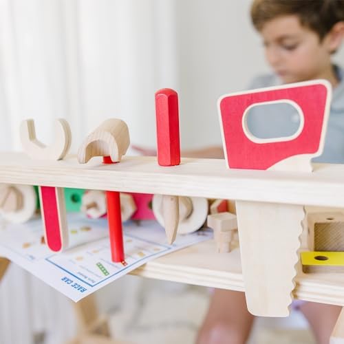 Melissa & Doug Melissa Doug Solid Wood Project Workbench Play Building Set