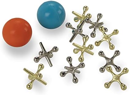 Melissa & Doug Melissa Doug Jacks Game with 10 Playing Pieces and 2 Balls in Wooden