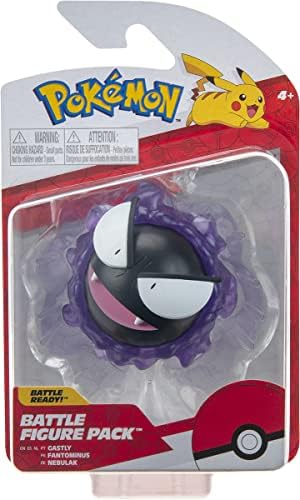 Pokemon Toy Figure - Gastly Fantominus - 8 cm - Pack Figures - New Wave 2022 - Official