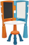 Little Tikes 2-in-1 Drawing Table - Multi-Sided Desk with Easel Chalkboard Dry-Erase