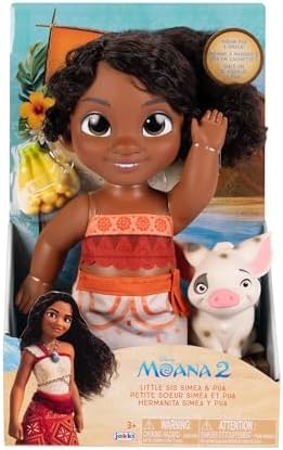 Disney Moana 2 Little Sis Simea Doll Pua Figure - Doll Playset