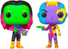 Funko Pop Black Light Two Pack Marvel Guardians of The Galaxy Vol. 2 Gamora Nebula 2