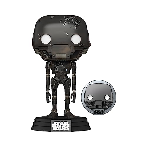 Funko Pop Star Wars Across The Galaxy - K-2SO Vinyl Bobblehead and Enamel Pin - Star Wars Rogue One - Amazon - Collectable Vinyl Figure