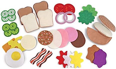 Melissa & Doug Melissa Doug Felt Food Sandwich Set Pretend Play Play Food