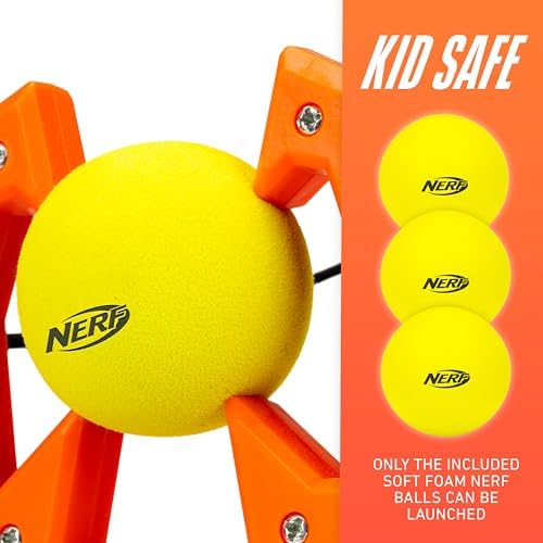 Nerf Slingshot Challenge - Slingshot Bowling Game Set - Toy Target Game for - Foam Ball