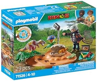 Playmobil Dinos Stegosaurus Nest with Egg Thief