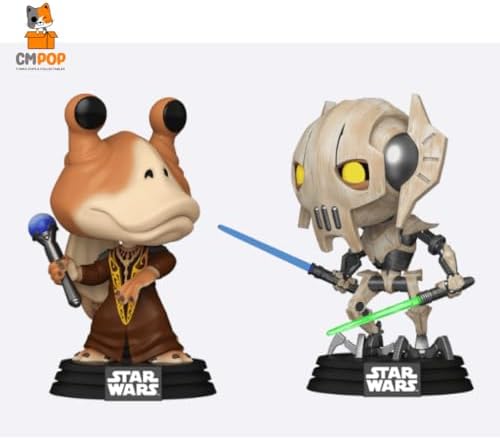 Funko Pop Disney Star Wars The Clone Wars - Jar Jar Binks vs General Grievous 2-Pack