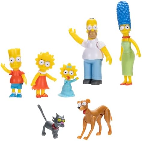 Disney The Simpsons Action Figures Family Multi-Pack 2.5 Scale Figures Includes Homer
