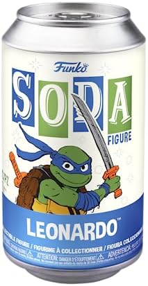 Funko Vinyl SODA Teenage Mutant Ninja Turtles TMNT - Leonardo - 16 Odds for Rare Chase Variant - Collectable Vinyl Figure