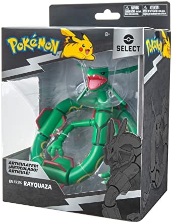 Pokemon Select Super-Articulated 6-inch Rayquaza - Authentic Details - Select Series