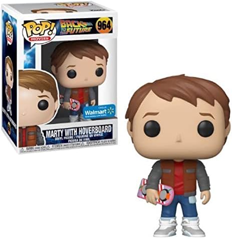 Funko Pop Back to The Future 964 Marty with Hoverboard Walmart Vinyl Figure Comes in Pop