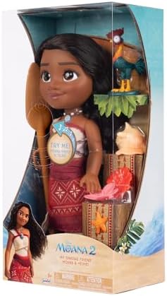 Disney Moana 2 My Singing Friend Moana Doll Heihei Figure Playset