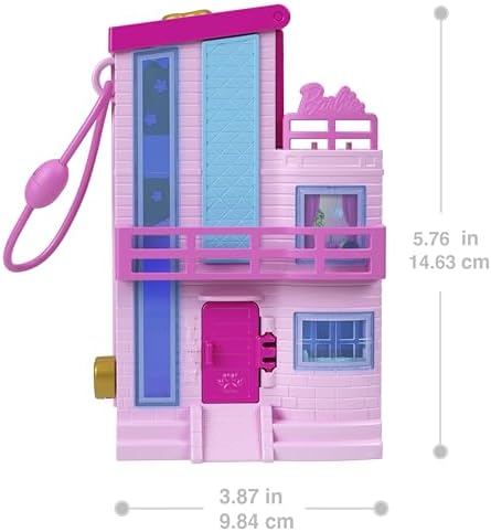 Polly Pocket Barbie aPolly Pocket Dreamhouse Compact Dollhouse Playset