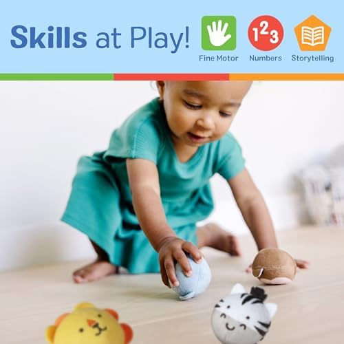 Melissa & Doug Melissa Doug Rollables Safari and Farm Friends Infant and Toddler Toy