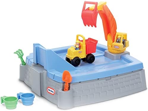Little Tikes Dirt Diggers Excavator Sandbox for Including lid and Play Sand Multicolor