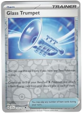 Pokemon - Glass Trumpet 135142 - Stellar Crown Reverse Foil - Single Card