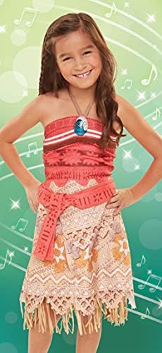 Disney Princess Moana Dress Sing Shimmer Musical Outfit Sing-A-Long to How Far I'll Go