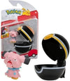 Pokemon Clip N Go Battle Feature Figure Set and Action Ready Snubbull and Luxury Ball