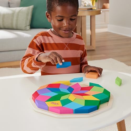 Fisher-Price Wood Preschool Toy Mandala Puzzle