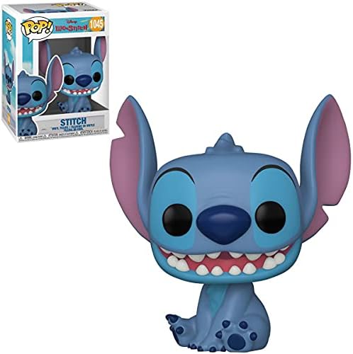 Funko Disney Lilo Stitch - Smiling Seated Stitch Pop Vinyl Figure Bundled with Compatible