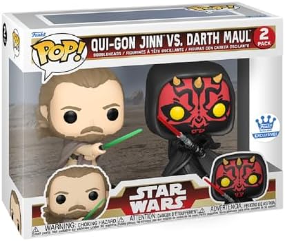 Funko Pop Star Wars Qui-Gon Jinn vs Darth Maul 2-Pack Vinyl Figure Shop