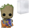 Funko POP Marvel I Am Groot Groot with Cheese Puffs Bundled with Compatible Box Protector